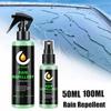 50ML/100ML Auto Glas Wasserabweisendes Spray Auto Keramikbeschichtung Windschutzscheibe Nano Hydrophobe Flüssigkeit Schutzbeschichtung Abweisend