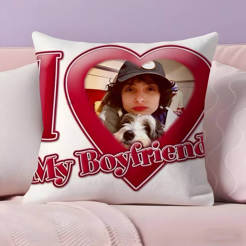 Famous Actor F-Finn W-Wolfhards Pillow Case Ultra Soft Skin Friendly Fabric Cloud Like Comfort & Concealed Zipper