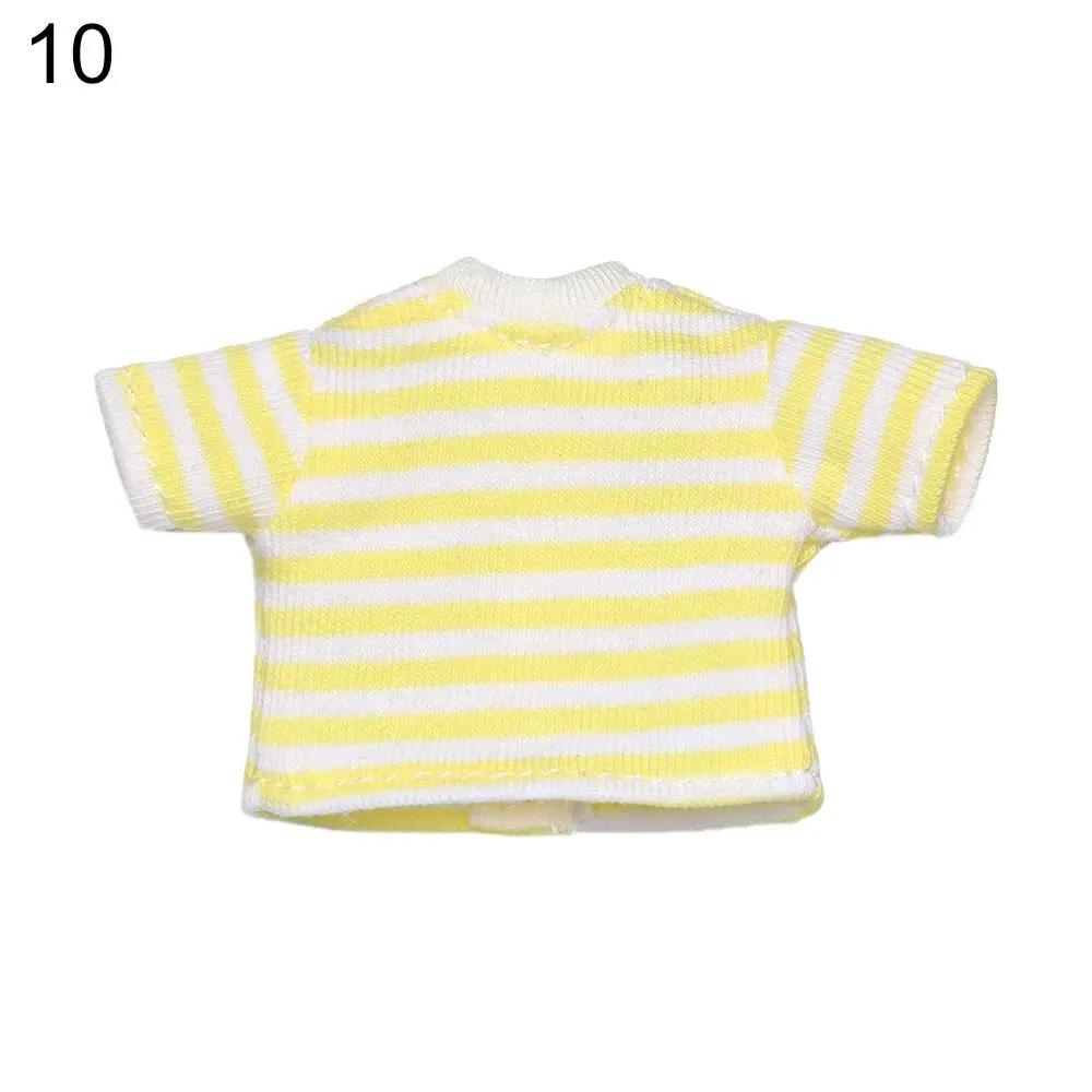 Ob11 Doll T-Shirt 1/11 Doll Panties Doll Cotton Socks Diy Doll Clothes Suits Shorts Striped Tops Knitted Sweatshirt Accessories
