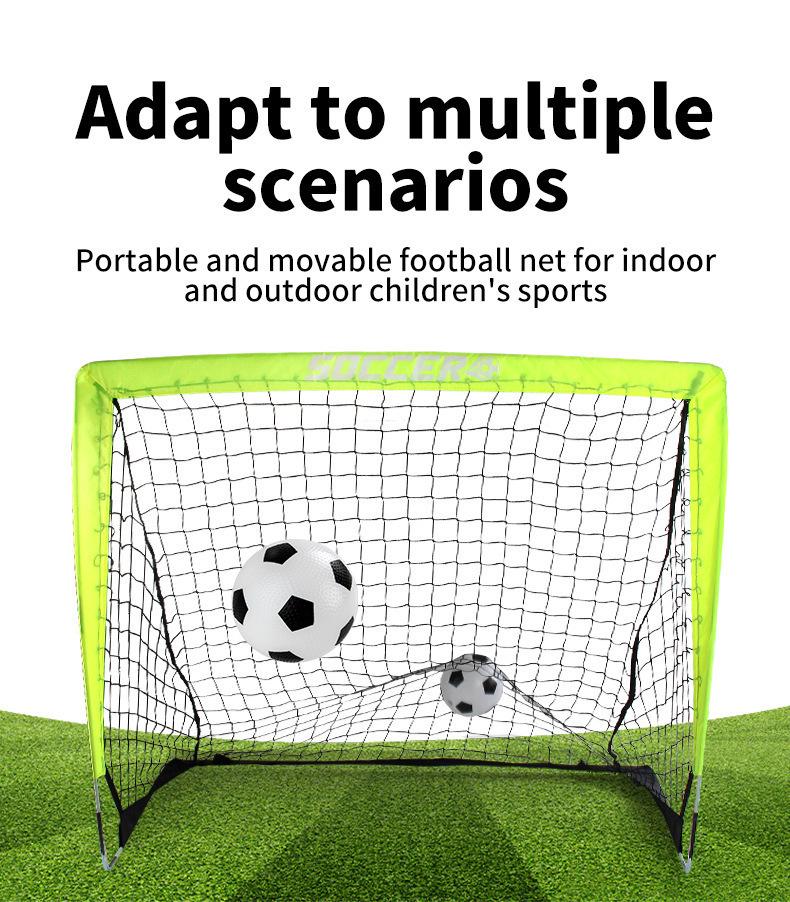 Portable Folding Children's Football Goal - Outdoor Grass Sports Activity Toy for Boys and Parent-Child Play