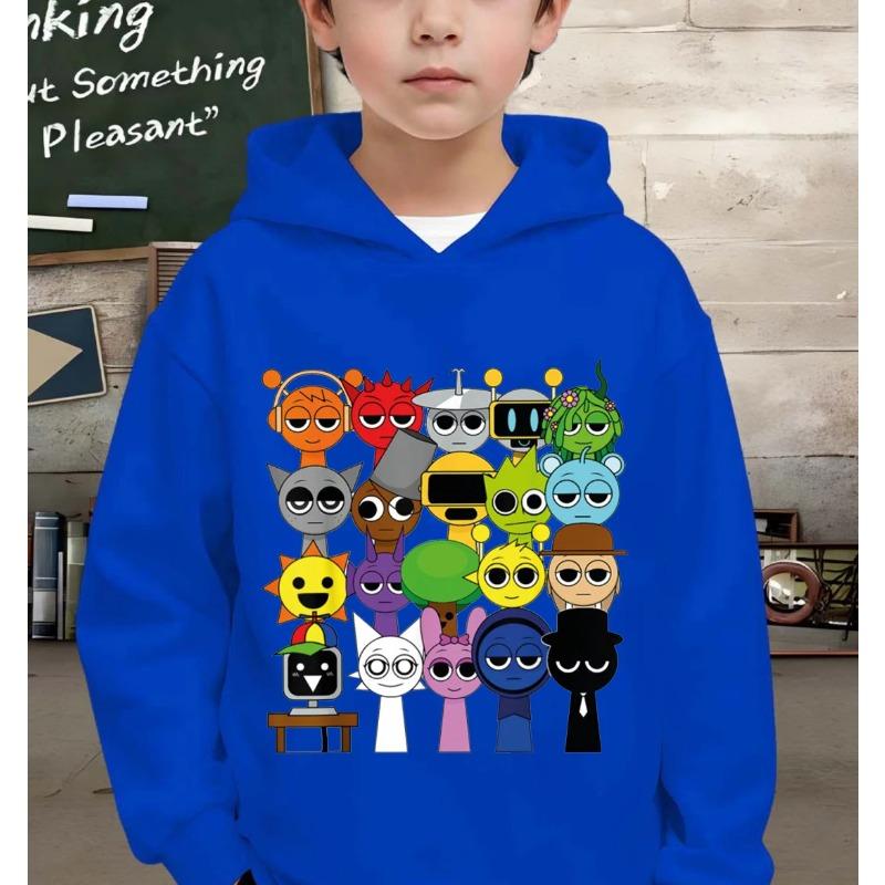Nieuwe Sprunki cartoon hoodie met sportieve en comfortabele casual lange mouwen, geschikt voor herfstkleding