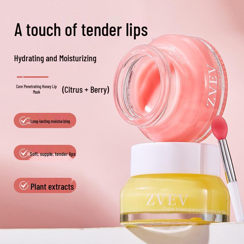 

ZVEV Core Honey Lip Mask: Fades Lip Lines, Moisturizes, Hydrates, and Prevents Peeling. Citrus