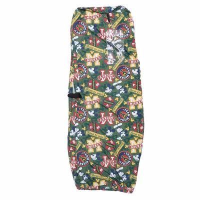 Marushin Travel Cover Mickey Mouse Leaf Green 01 Mickey