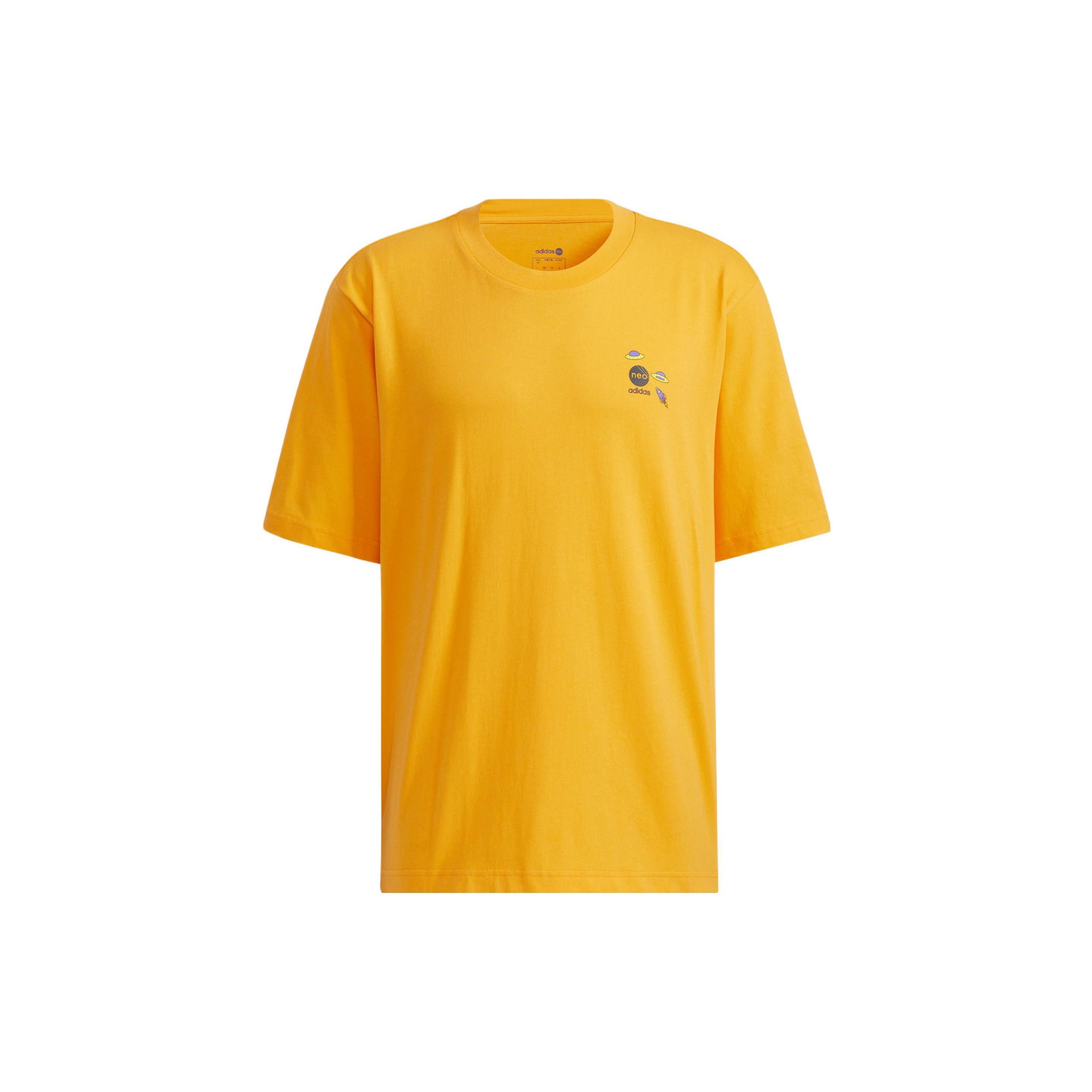 adidas Neo Graphic T-Shirts Yellow Men s HC9749 L