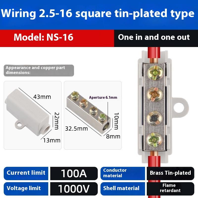 Wire Connector High Power Splitter Quick Electrical Cable Brass Terminal Blocks Junction Box Connectors Large Current Conductor