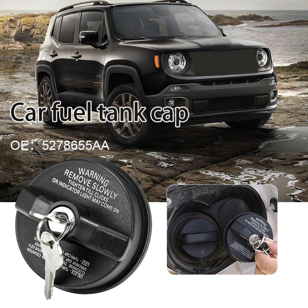 Locking Fuel Tank Cap With Keys For Jeep Chrysler 2015-2021 OE 5278655AA Fuel Tank Cap For Automotive Replacement V4U8