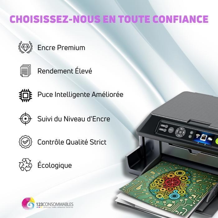 Pack cartouches HP 350XL &amp; 351XL - Noir et couleur - Compatible avec plusieurs modèles - 2 cartouches incluses