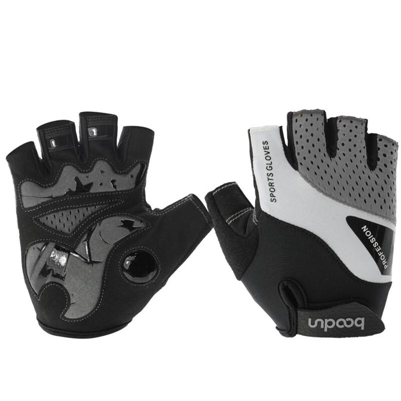 Stoßdämpfende Halbfinger-Fahrradhandschuhe
