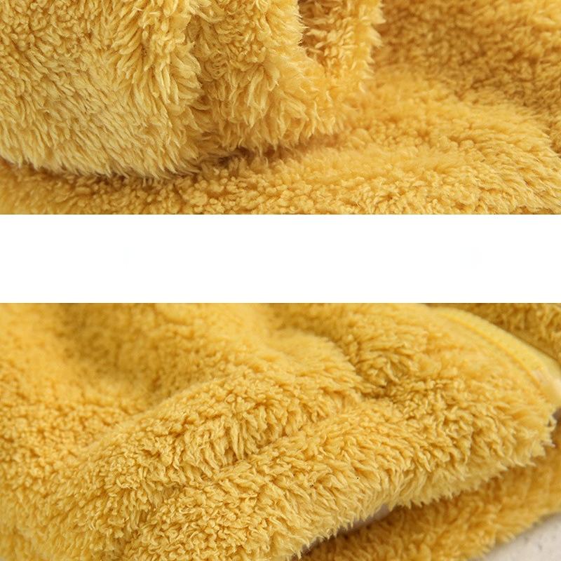 Kinder-Bär-Mantel, mit Fleece gefüttert, hält das Baby warm, Wintermantel, Unisex-Kinder-Baumwollmantel