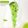 1Pcs Realistic Plastic Artificial Grapes Bunches Simulation Fake Fruit with Leaves for Vintage Home Decor Party Table Display
