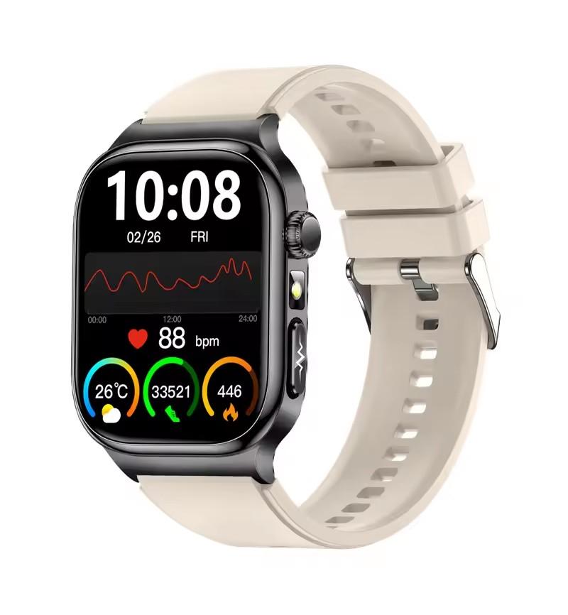 2025 Nursing Health Smart Watch Men ECG Heart Rate Blood Pressure Body Analysis Heart Rate Call Smartwatch