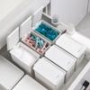 White Laundry Room Storage Box Scent Booster Laundry Beads Powder Container Clothes Clips Case With Dustproof Lid Organizer Box