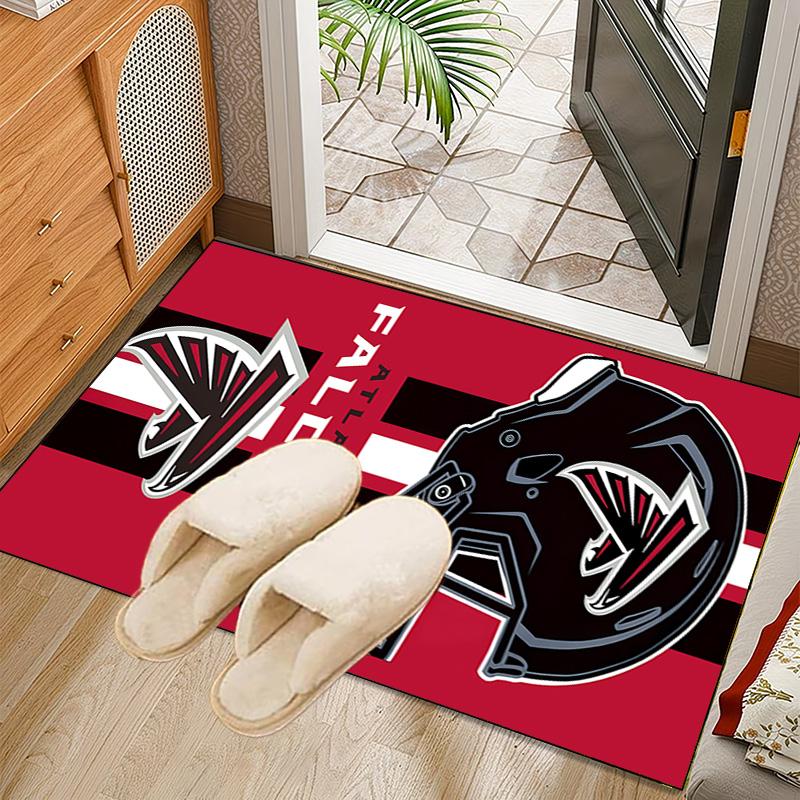 Falcons Logo Rug Office Carpet Non-Slip Mat, Chair Rug Floor Covering for Gaming, Bedroom, Living Room , Home Decor Christmas Gift