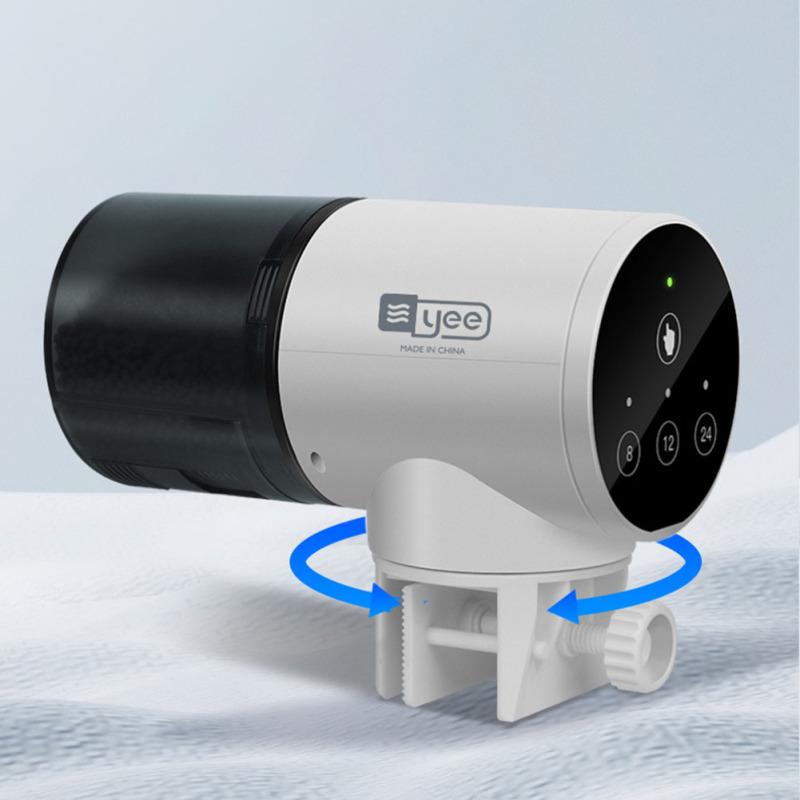 Timer-Fischfutterspender, 360 Grad drehbar, große Kapazität, automatischer Spender für Aquarien