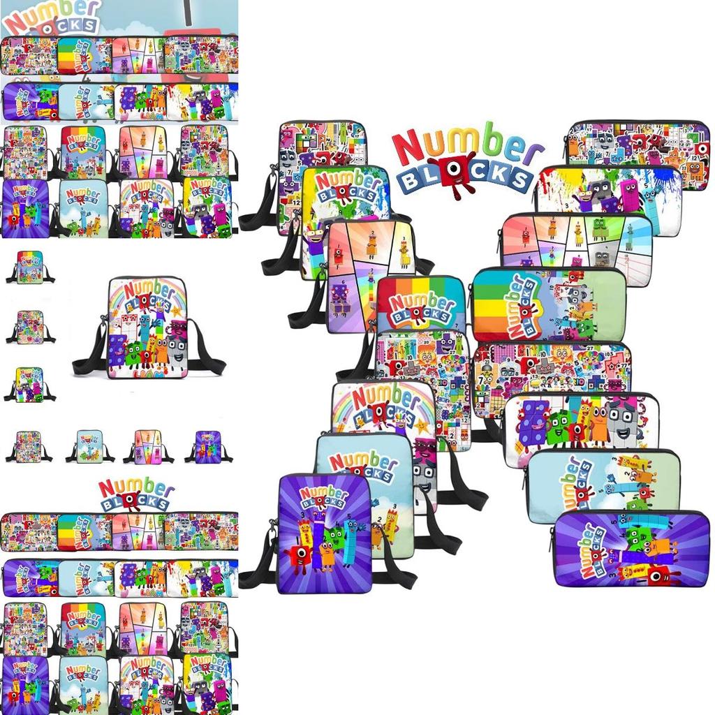 Numberblocks Cartoon Backpack With Digital Building Blocks Durable Waterproof And Breathable