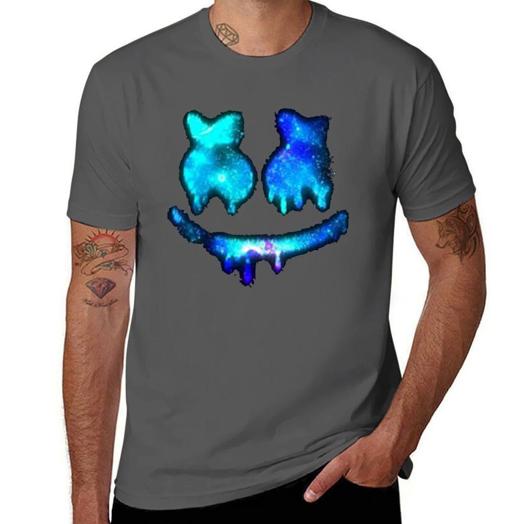 Marshmallow Cute Galaxy Smile Tshirt Big And Tall Solid Color Tshirt