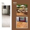 1-10pcs Anti Corrosion Wood Flooring Outdoor Carbonized Wood Flooring Balcony Courtyard Flooring Splicing Waterproof Solid