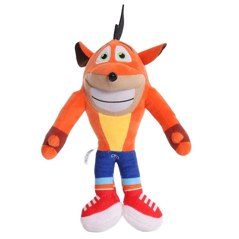 Jucării de pluș Crash Bandicoot Jucării umplute Seria Crazy Trilogy Figurine Anime Păpuși Kawaii Cadouri de Crăciun pentru copii Decor