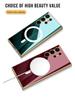 Samsung S24 Ultra Magnetic Phone Case with Wireless Charging, Anti-drop Protection, and Electroplated Thin Cover