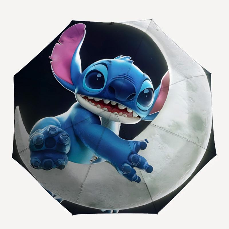 

1pc Stitch Automatic Open/close, All-Season Portable Folding Umbrella, Perfect Gift for Friends yy250807009