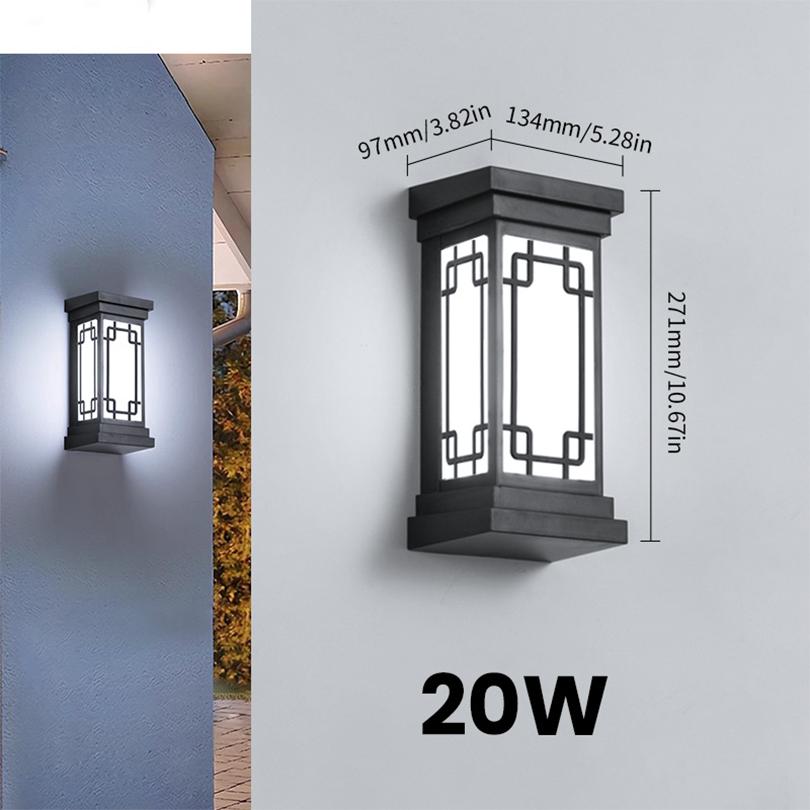Led Outdoor Wall Light Waterproof IP66 Motion Sensor Led Outdoor Lighting Porch Lights Balcony Garden Lights Outdoor Wall Lamp