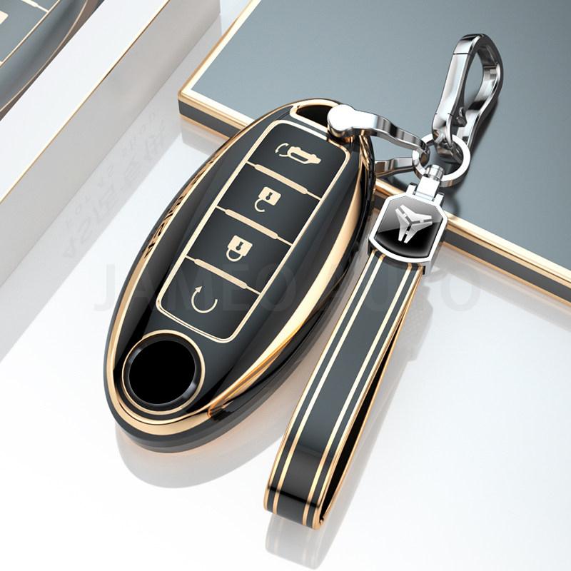 Anti-Scratch TPU Car Key Case For Nissan Sentra Leaf Rogue Sunny Versa Patrol X-Trail Qashqai GT-R Kicks Key Cover for Infiniti