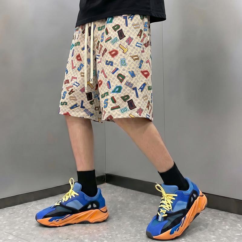 Men's Plus Size Streetwear Quick Dry Shorts, Elastic Waist Loose Breathable Summer Casual Shorts