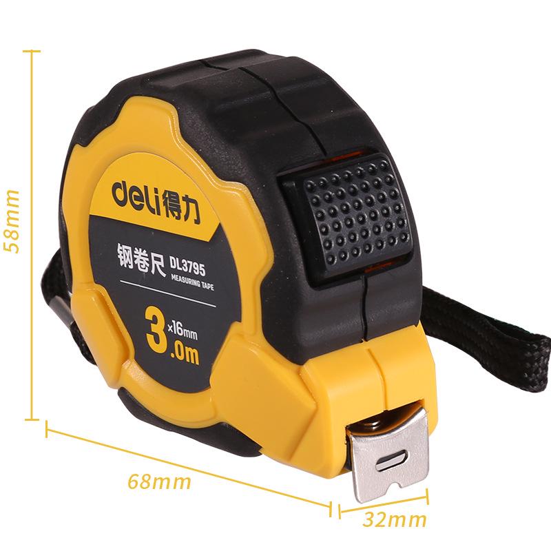 Deli Portable Steel Measuring Tape - Multiple Sizes (3m/5m/7m/10m) for Drafting and Calculations