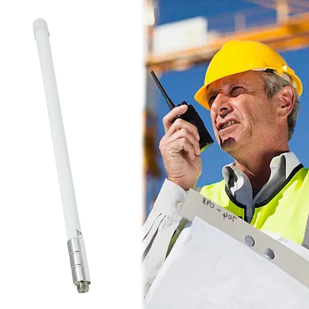 Omnidirectional Outdoor Antenna 144/430 MHz High Gain Antenna Outdoor Omni Directional Fiberglass Base Antenna Omni Antenna