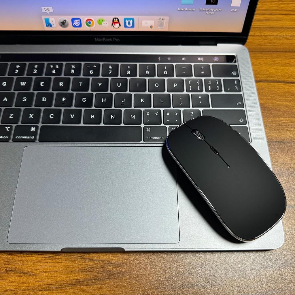 Bluetooth Mouse for iPad Pro, iPad Air, Mac, MacBook Pro, MacBook Air, MacBook, Laptop, Chromebook, Windows 81011, HP, Dell PCs (Black)