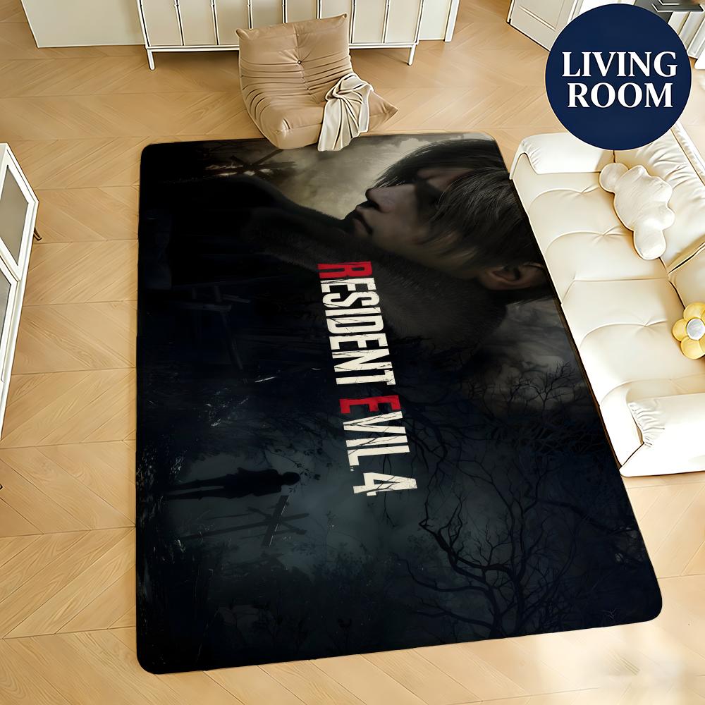 Soft Flannel Floor Mat Game Resident Evil Requiem Floor Mat Non-Slip Absorbent Doormat Bathroom Bedroom Home Decor Rug