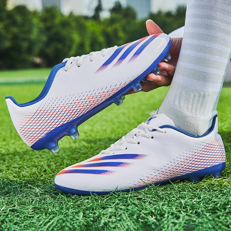 Cristiano Ronaldo Messi football boots, teenagers and students long spikes and nails competition training sneakers