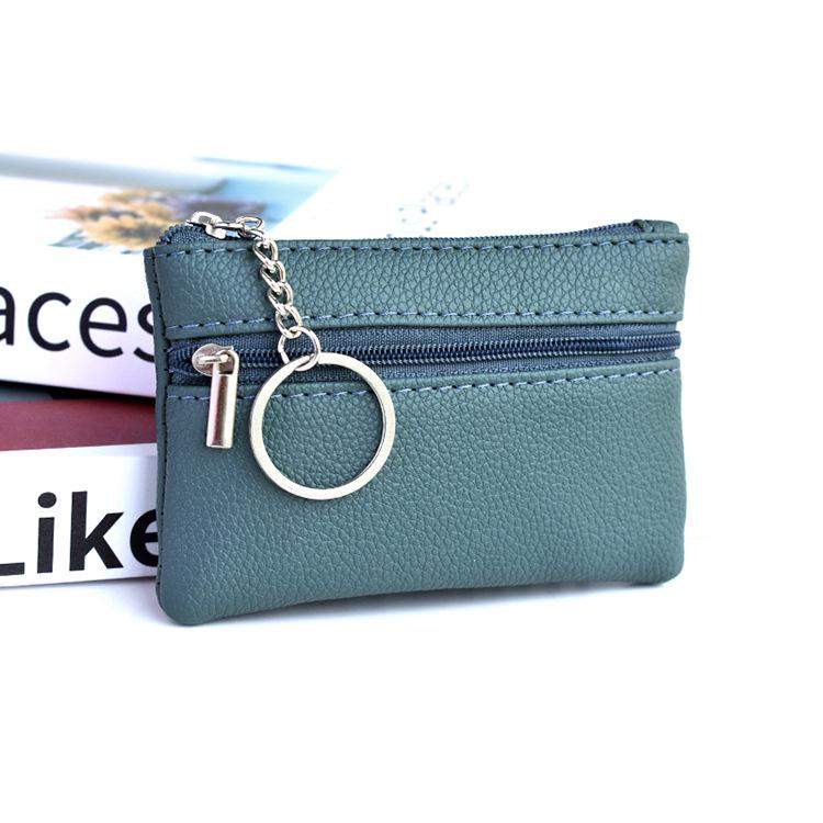 Porte-monnaie pour femmes couleur macaron: Sac à clés mignon, minimaliste, mini et porte-cartes élégant