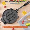 Tortilla Press, 8 Inch Tortilla and Roti Maker, Cast Iron Heavy Duty Tortilladora Press, Pre-Seasoned Pataconera Maker with 100 Pcs Parchment Paper,