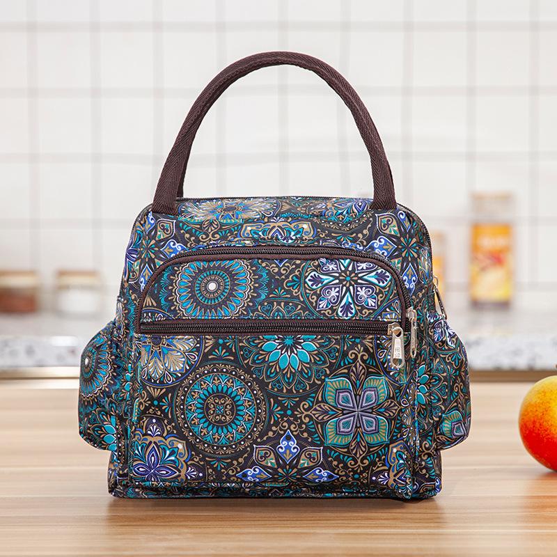 

Женская сумка из утолщенной ткани Оксфорд, сумка-бокс для обеда Bento, сумка для матери среднего возраста для работы с сумкой для обеда 25*11*21cm