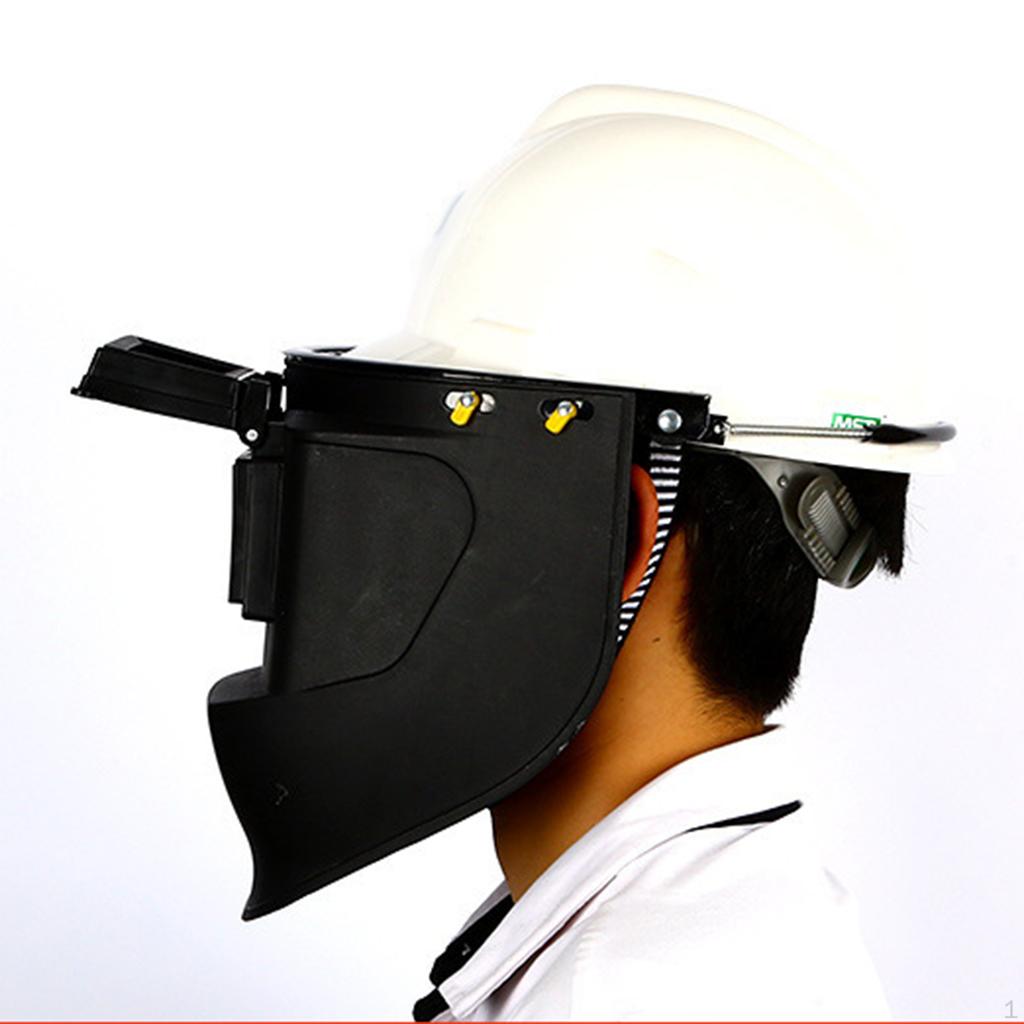Flip Front Welding Face Auto Darkening and Clear Lens Full Protection for Forestry, Gardening,