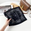 Fashion Versatile Herringbone Square Scarf Women Vintage Pattern All Season Neck Scarf