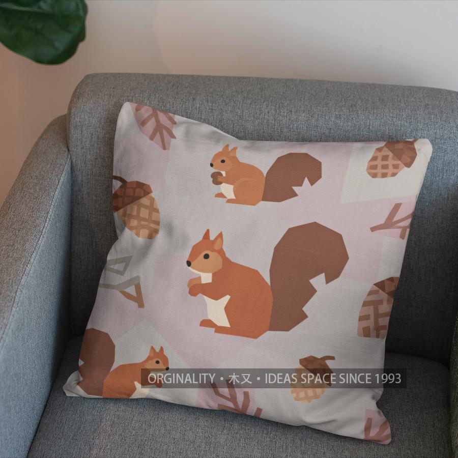 2D Geometric Origami Bunny Pattern Pillow Cover Pattern Cushion Cover Suitable For Sofa Bedroom Car Pillow Cover