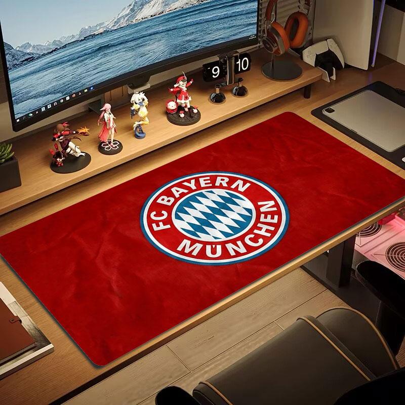 FC Bayern Munchen Large Size Mouse Pad Large Gaming Table Cushion Non-slip Laptop Tablet Big Mousepad XXL Mat Mini PC Playmat With Lock edge
