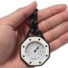 Pointer Celsius Fahrenheit Thermometers with Carabiner Clip and Lanyard Portable Outdoors Thermometer for Camping Hiking Travel