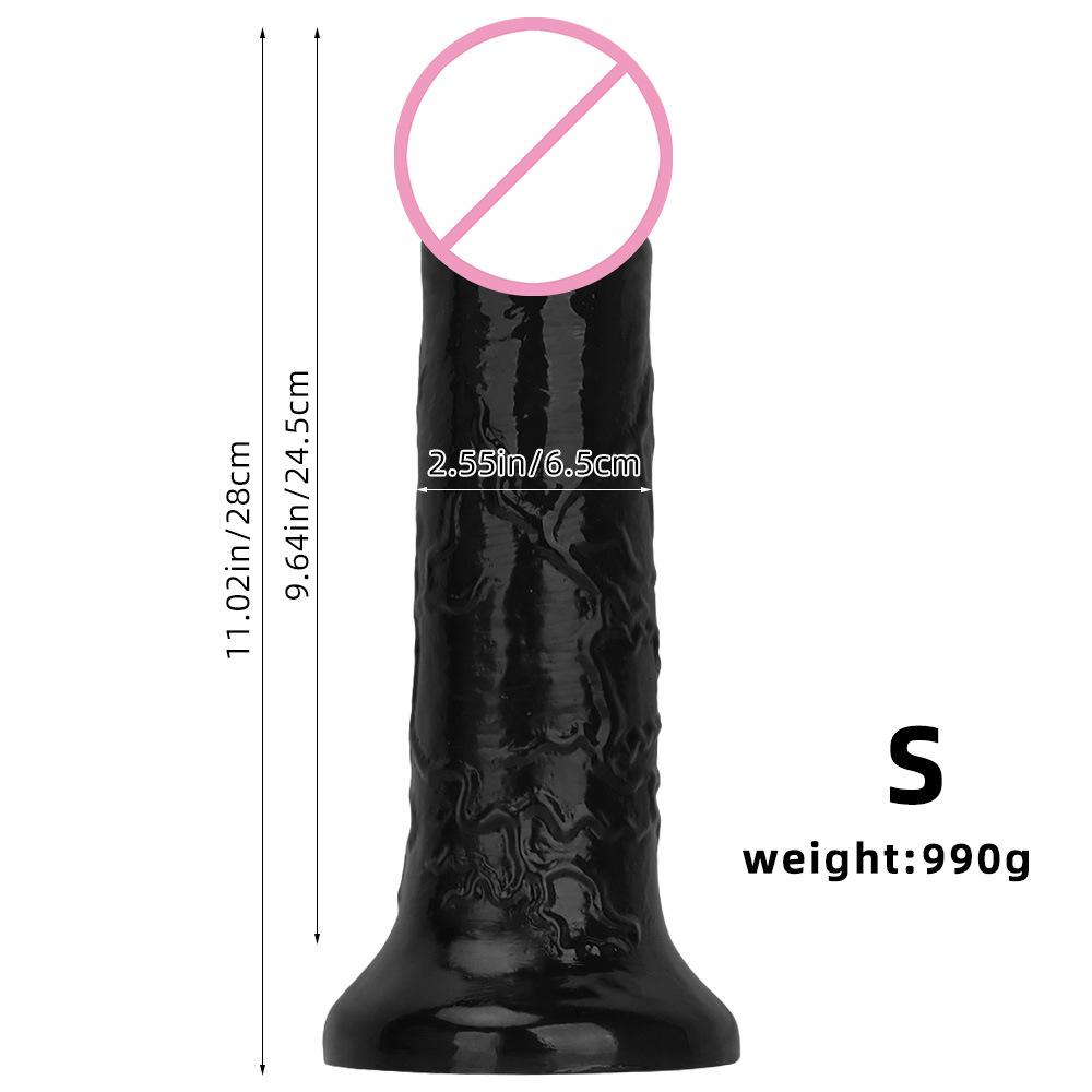 Extra Large  Thick  and Long Black Giant Simulation Dildo  Stallion  Anti Anal Blockage  Fist Sex