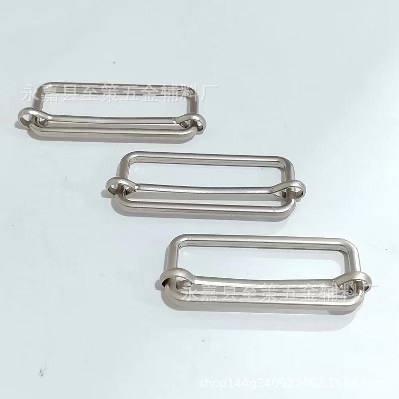 Zinc Alloy Electroplated Pearl Matte D-ring Buckle for Overalls Straps