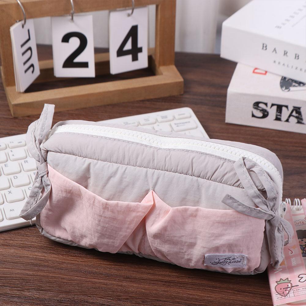 Bowknot Y2K Bow Stationery Bag Desktop Storage Ins Pencil Pouch Korean Pencil Case  Student