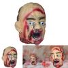 Horror Latex Foam Zombie Dry Corpse Hanging Head For Halloween Escape Room Decor And Costume