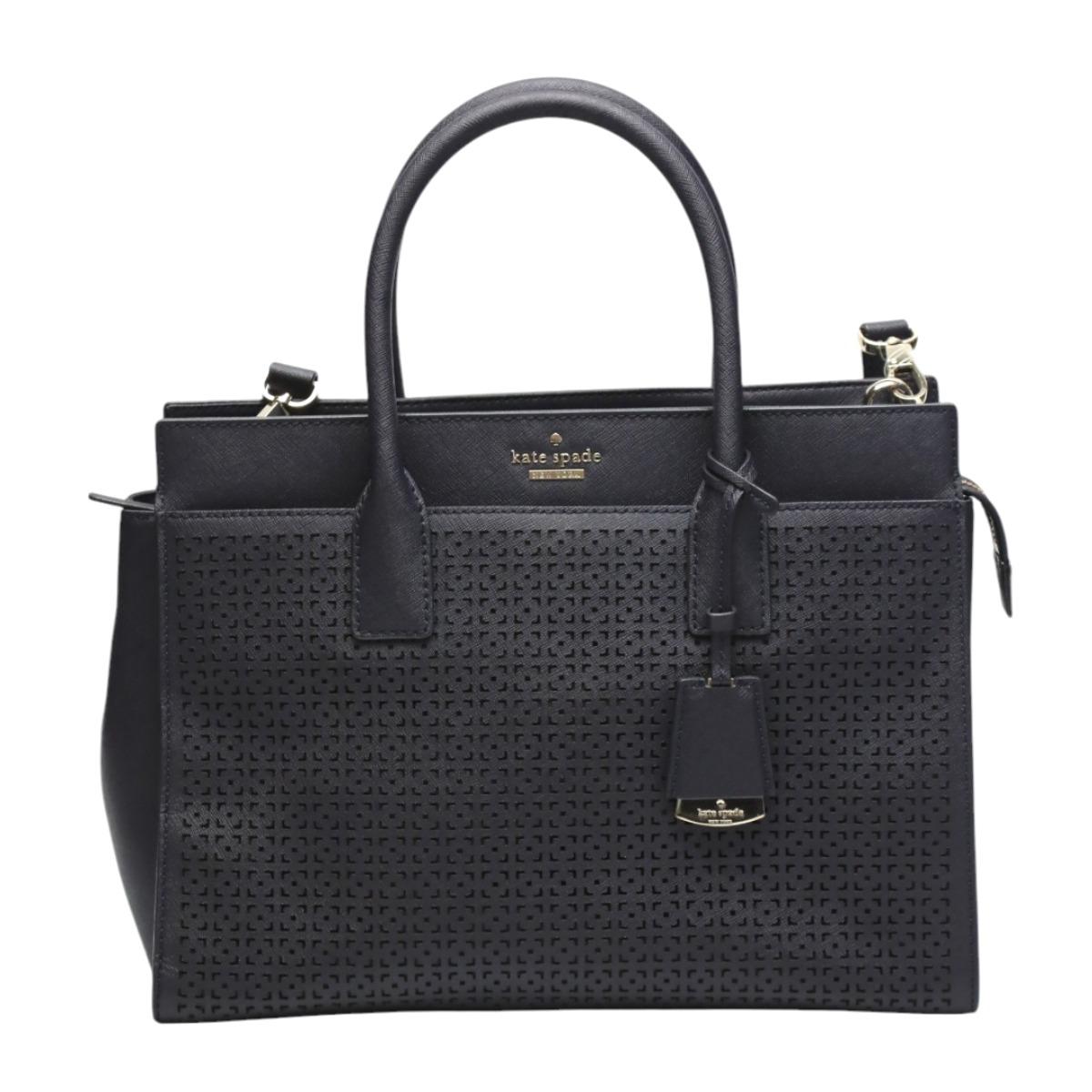 Kate Spade 2WAY Handbag Shoulder bag Leather Navy Women Used