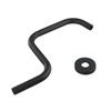 With Flange Ceiling Bracket Shower Head 13inch Black Head Extension High Quality