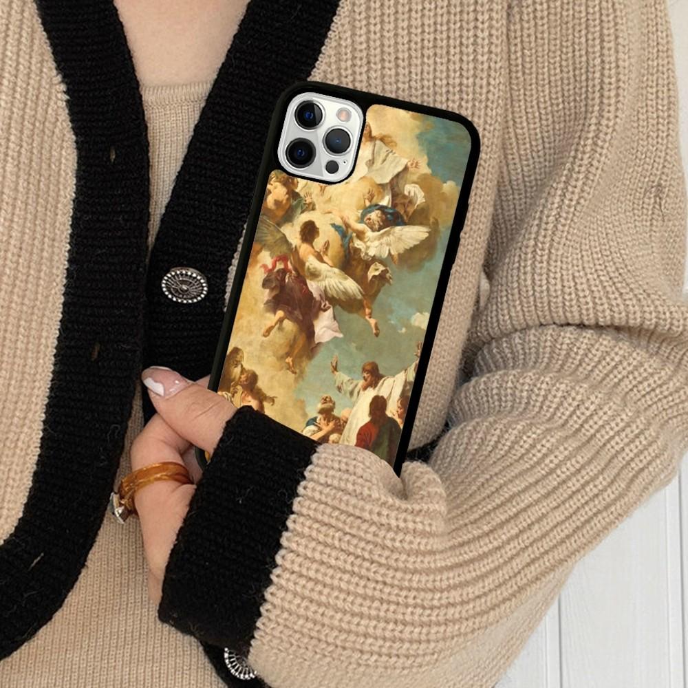 Renaissance Art Phone Case Silicone PC+TPU For For iPhone 11 12 13 14 15 16 Plus Pro Max Cover