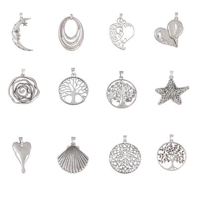 Vintage Alloy Charm for Jewelry Making Heart Star Pendant Handmade DIY Bracelet Earrings Necklace Keychain Spacer Beads