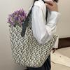 Woven Basket Women's Handbag Top Handle Bag Large Straw Portable Shoulder Bag Beach Shopper High Quality Female Bag
