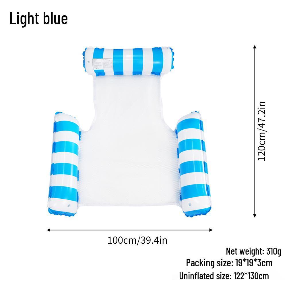 Triple-Tube Inflatable Water Hammock - Adult Folding Float Bed